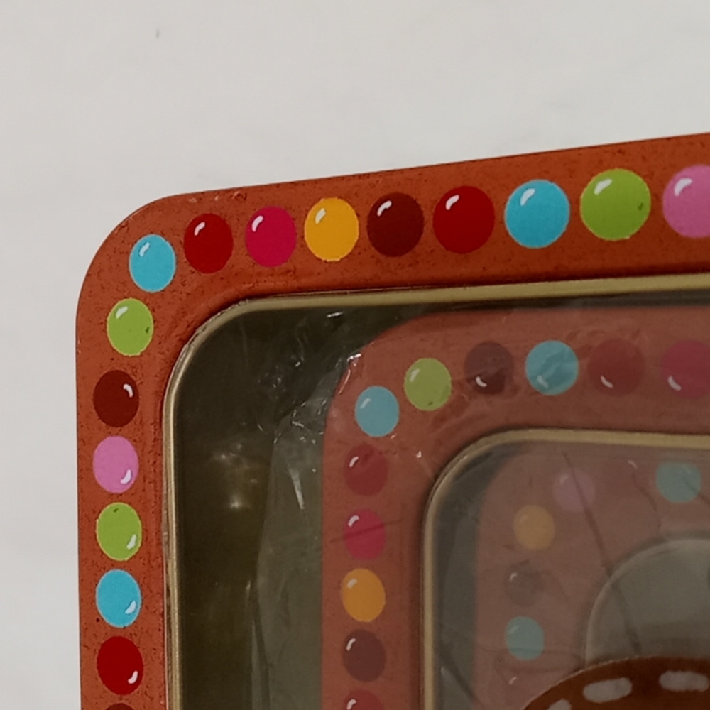 Three Piece Gingerbread Man Nesting Cookie Tins - Picture 6 of 8